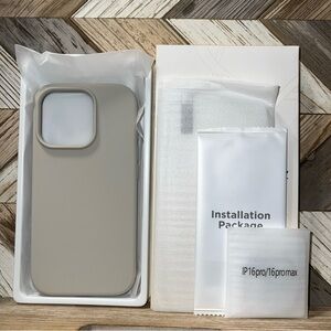 Premium Gray Phone Case for iPhone 16 Pro - Stone